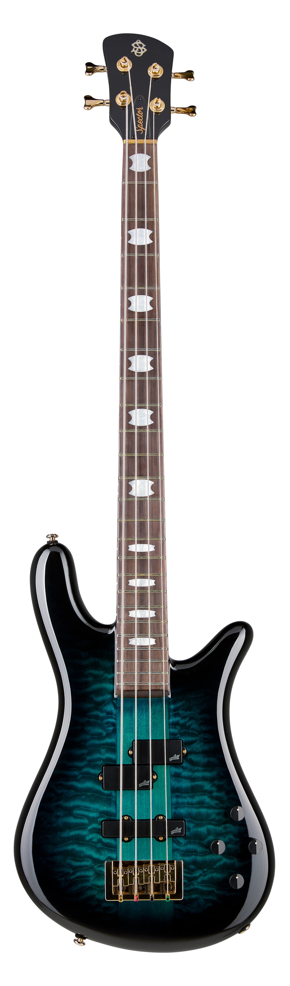 Spector Icon NS-2 Neck Through Black & Blue 4 string bass