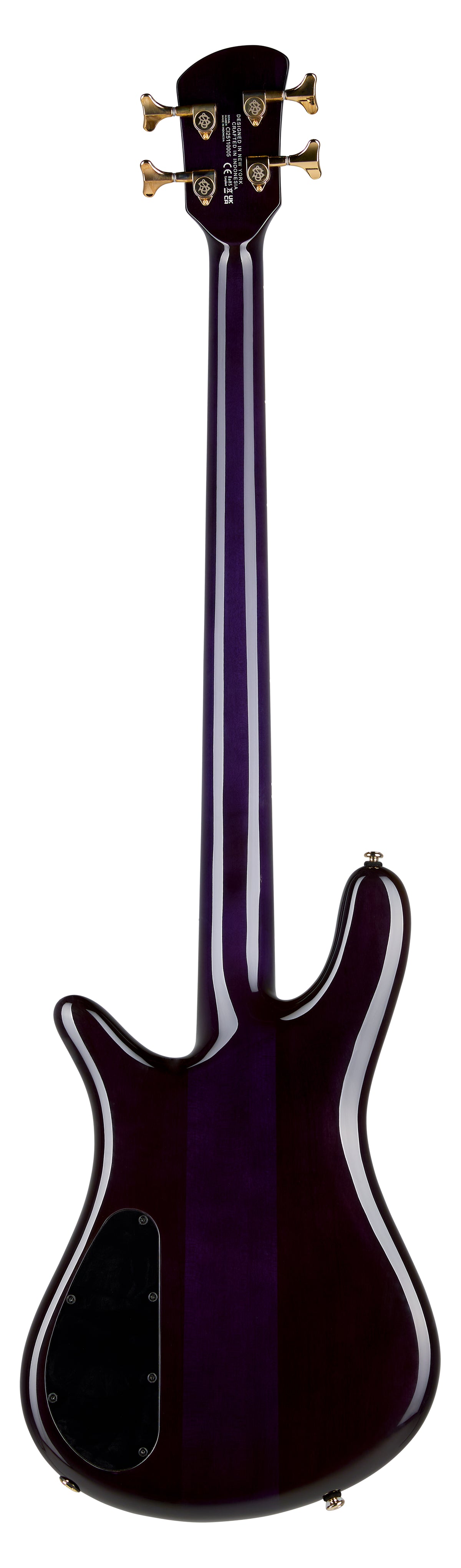 Spector Icon NS-2 Neck Through Purple Cherry Gloss Finish 4 string bass