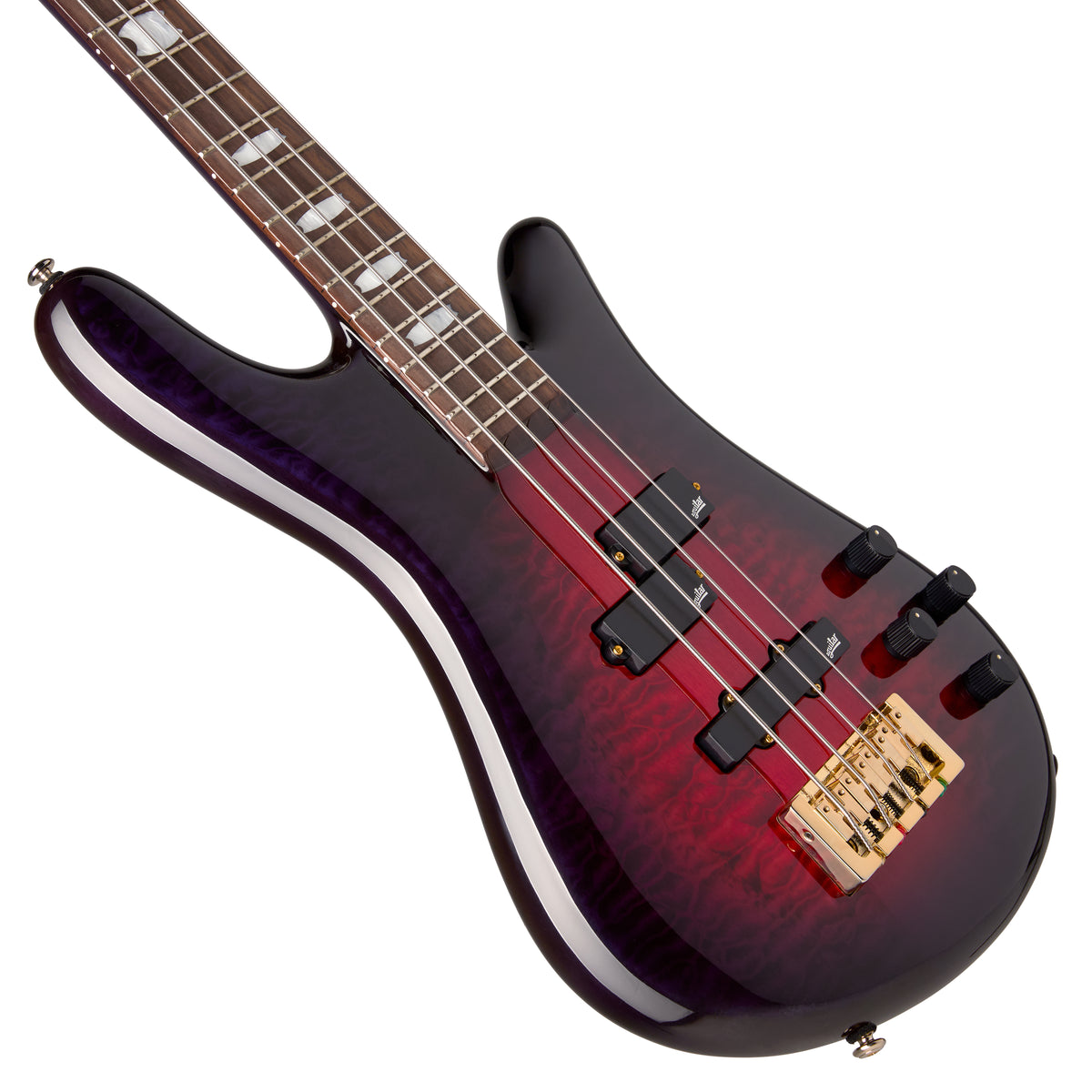 Spector Icon NS-2 Neck Through Purple Cherry Gloss Finish 4 string bass