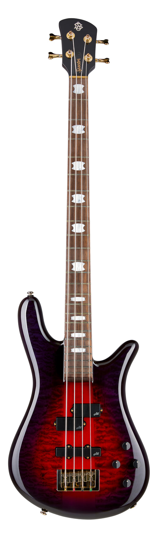 Spector Icon NS-2 Neck Through Purple Cherry Gloss Finish 4 string bass