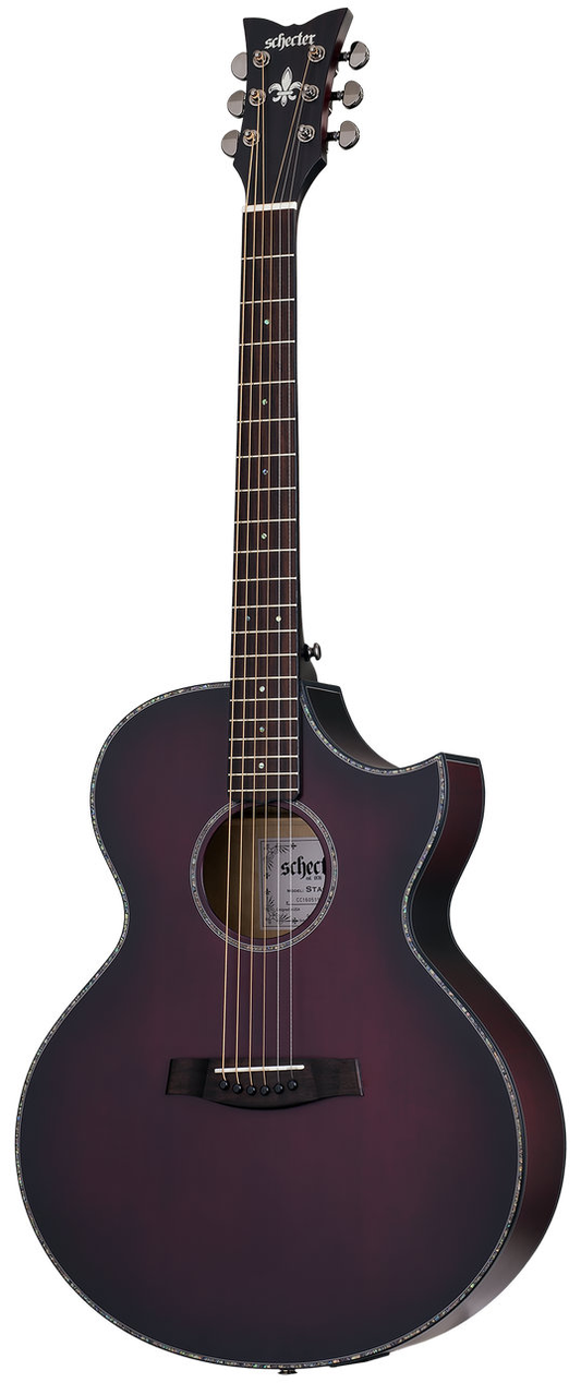 Schecter Orleans StageVampyre Red Burst Satin  Acoustic Electric Guitar 3710