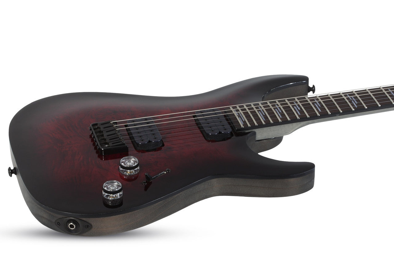 Schecter Omen Elite-6 Black Cherry Burst 2450 guitar open box