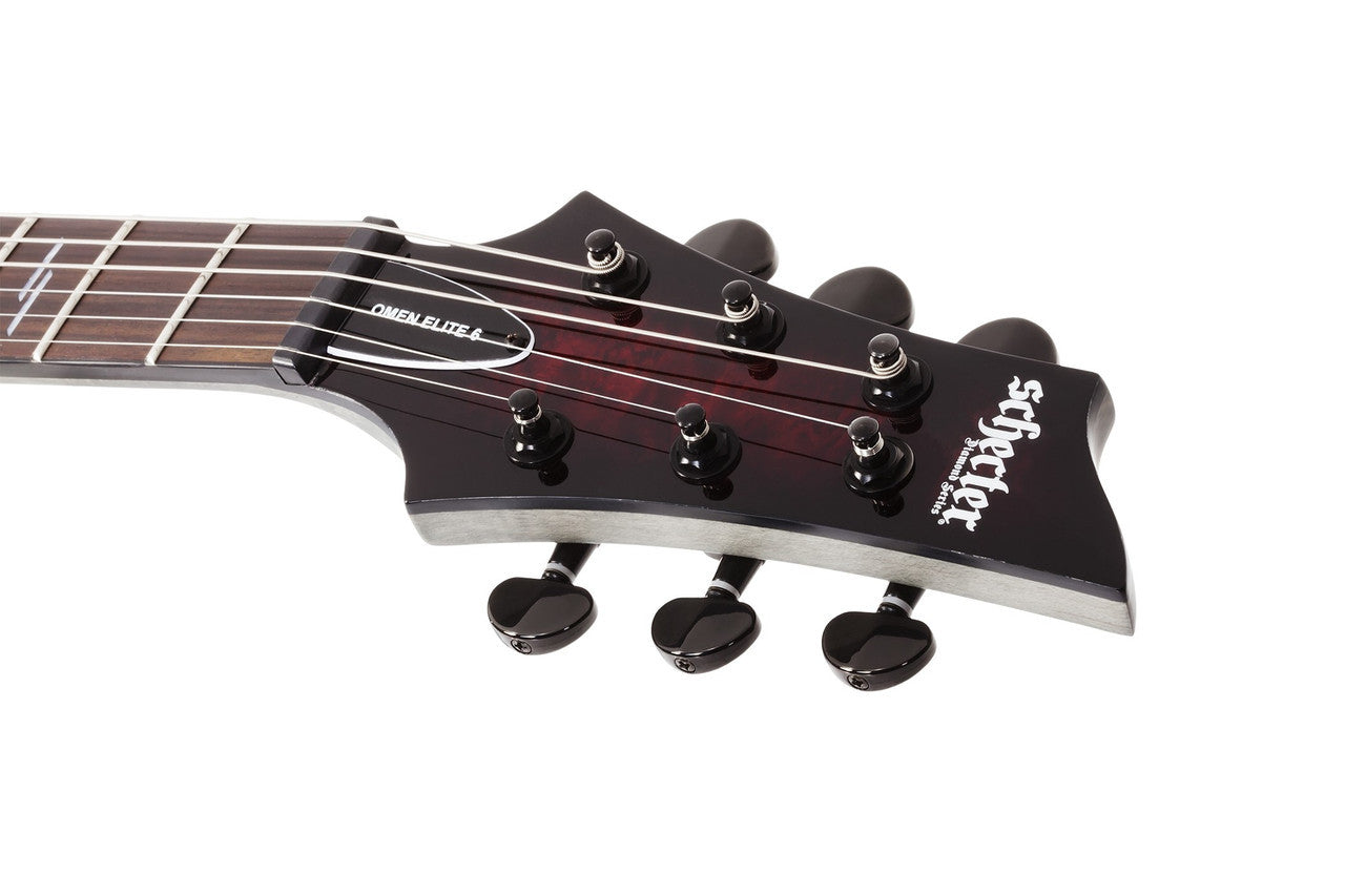 Schecter Omen Elite-6 Black Cherry Burst 2450 guitar open box