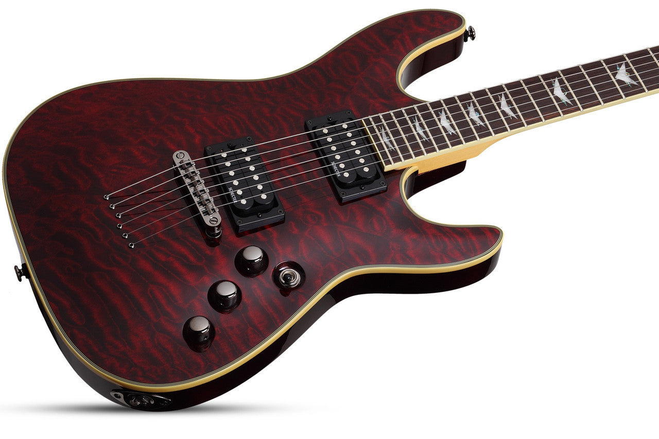 Schecter Omen Extreme-6 Black Cherry 2004 Guitar open box