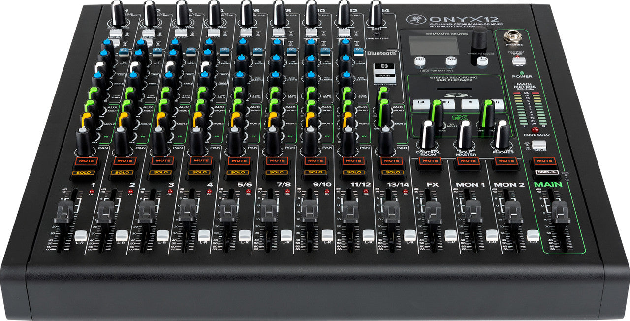 Mackie Onyx12 12-channel Analog Mixer with Multi-Track USB