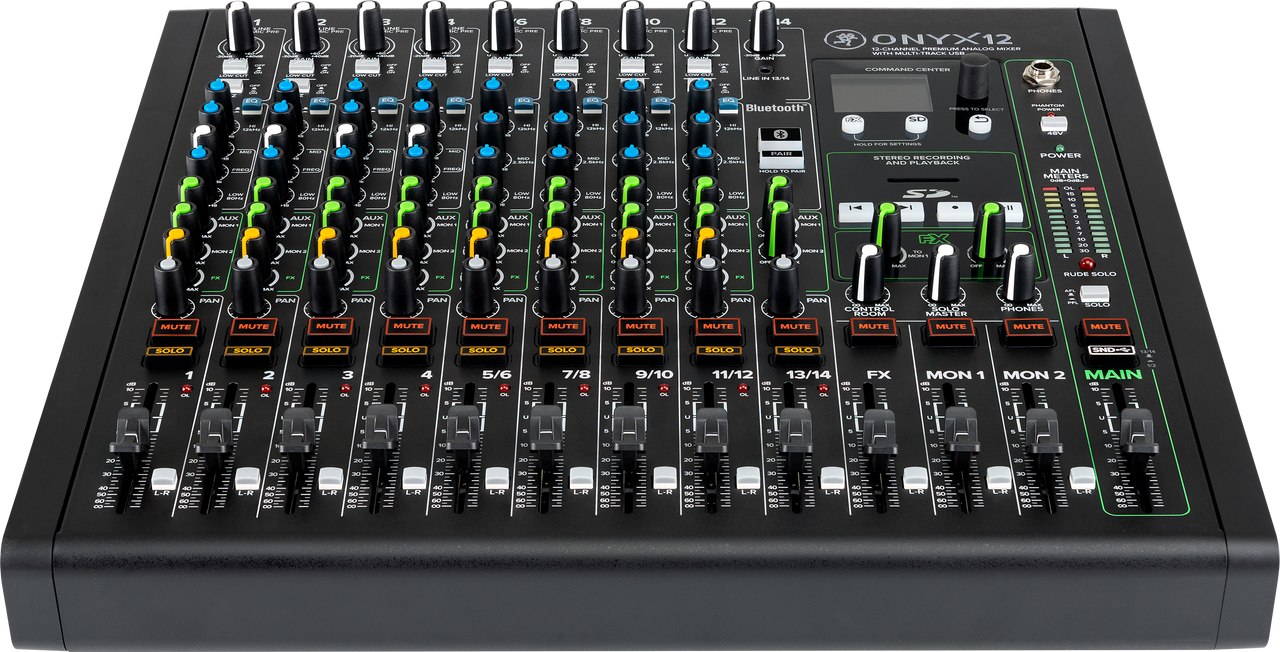 Mackie Onyx12 12-channel Analog Mixer with Multi-Track USB