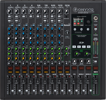 Mackie Onyx12 12-channel Analog Mixer with Multi-Track USB