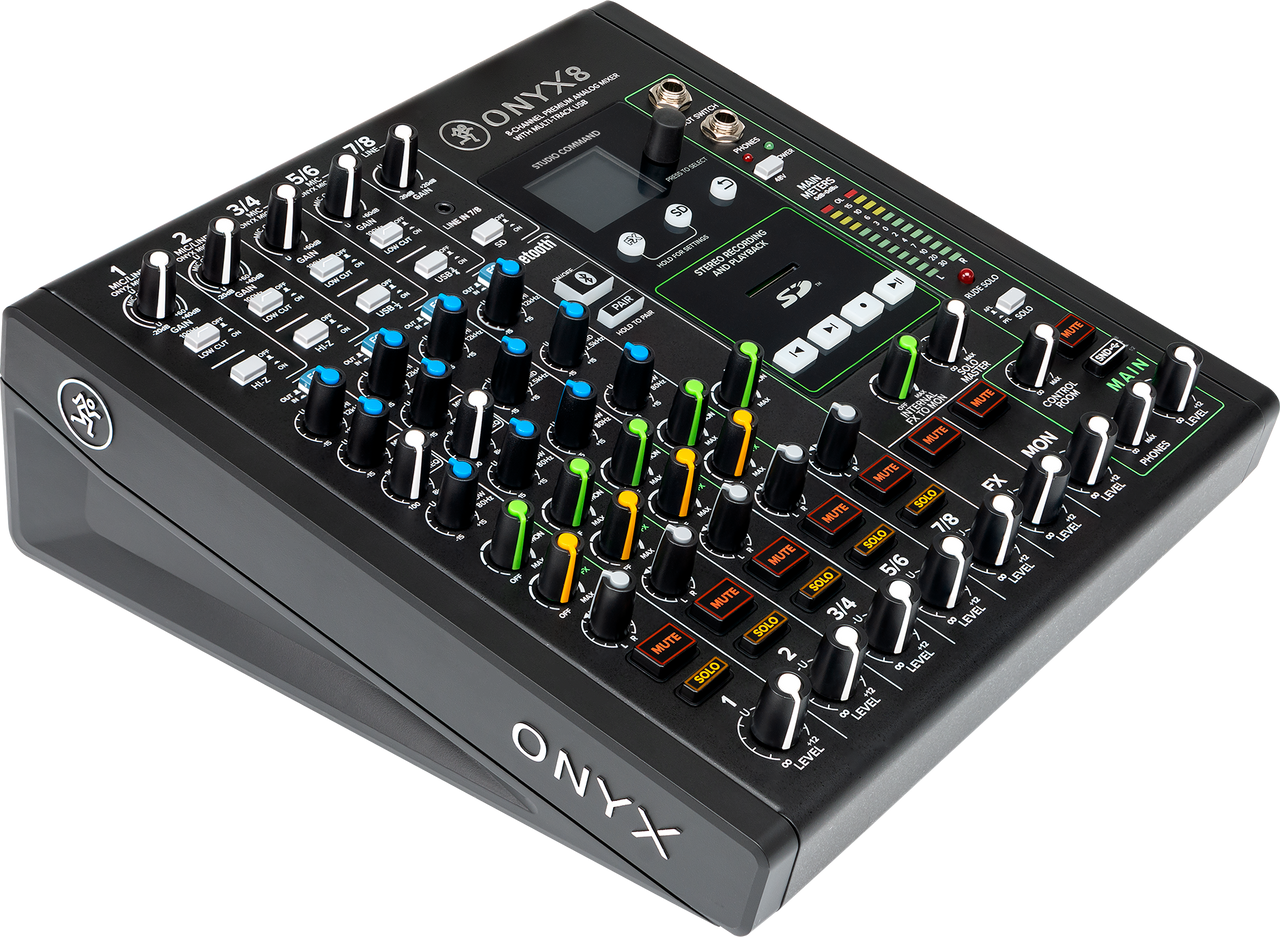 Mackie Onyx8 8-channel Analog Mixer with Multi-Track USB
