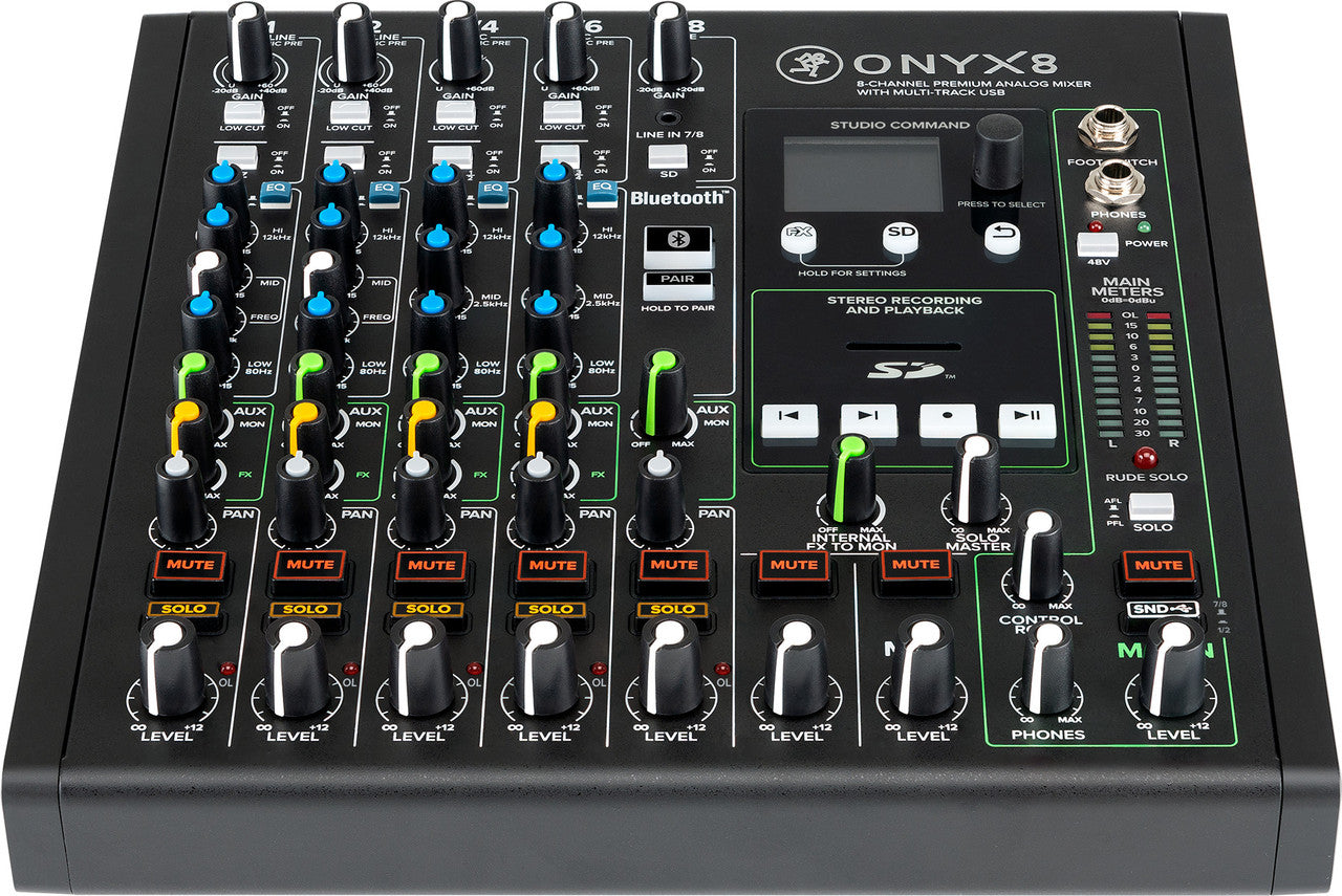 Mackie Onyx8 8-channel Analog Mixer with Multi-Track USB