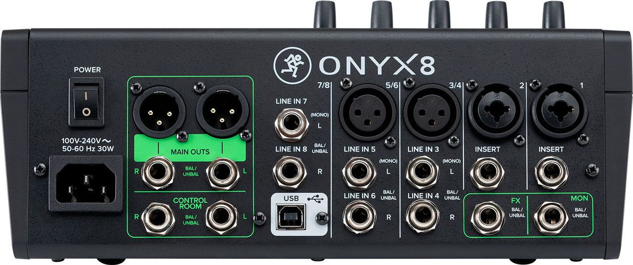 Mackie Onyx8 8-channel Analog Mixer with Multi-Track USB