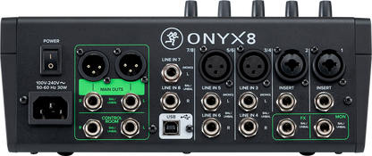 Mackie Onyx8 8-channel Analog Mixer with Multi-Track USB