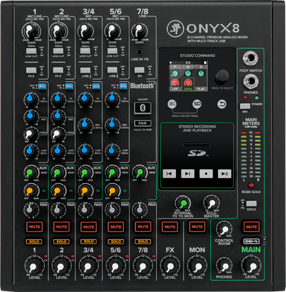 Mackie Onyx8 8-channel Analog Mixer with Multi-Track USB