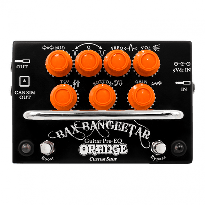 Orange Bax Bangeetar Guitar Pre-EQ Pedal Black
