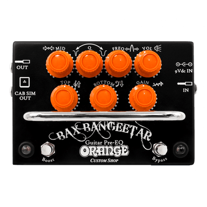 Orange Bax Bangeetar Guitar Pre-EQ Pedal Black