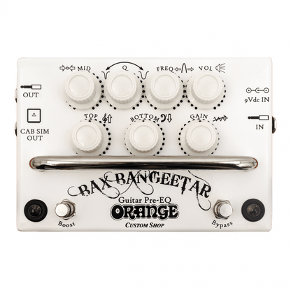 Orange Bax Bangeetar Guitar Pre-EQ Pedal White