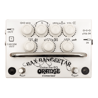 Orange Bax Bangeetar Guitar Pre-EQ Pedal White