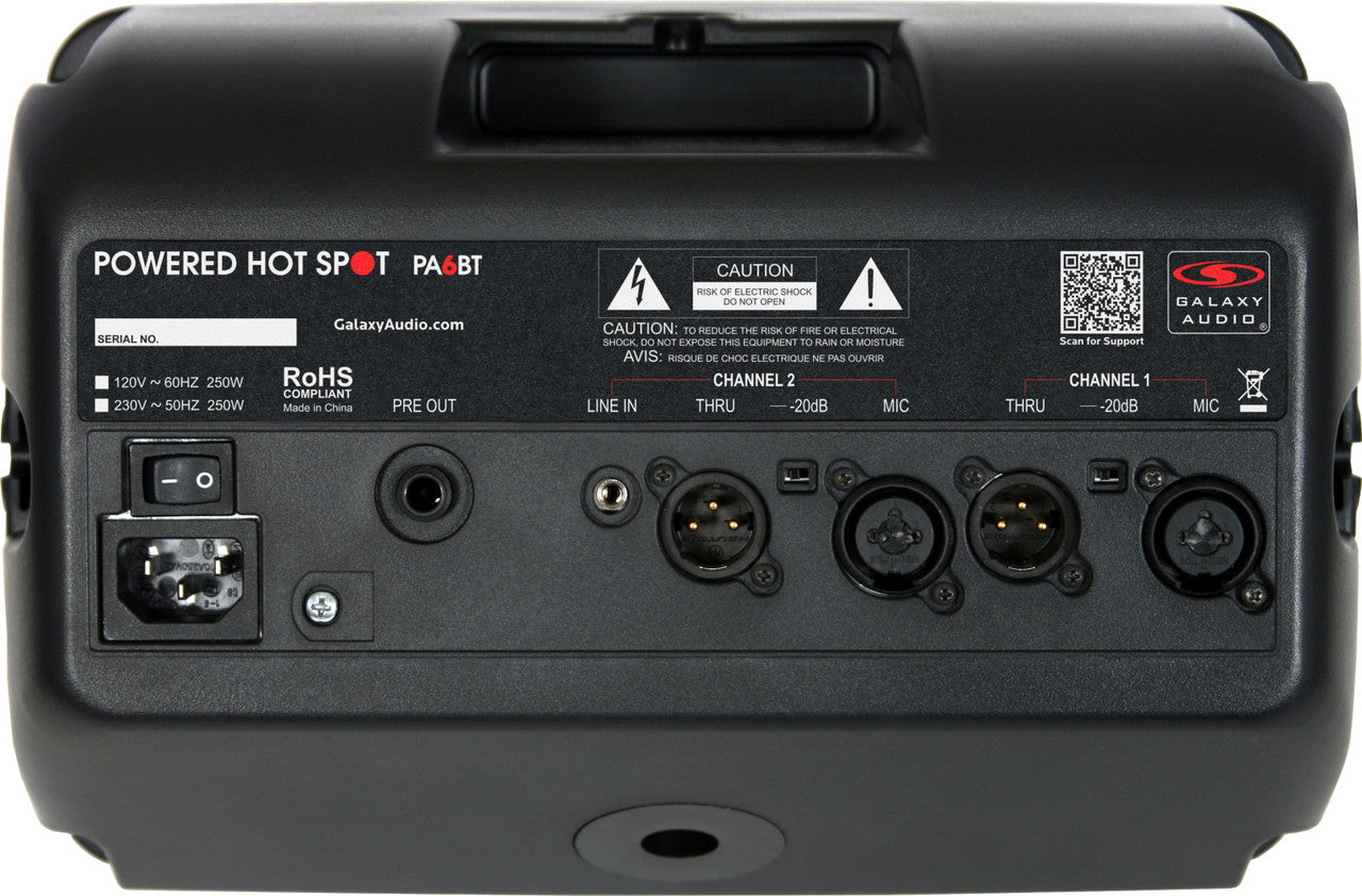 Galaxy Audio PA6BT Hot Spot Monitor Speaker with Bluetooth Demo