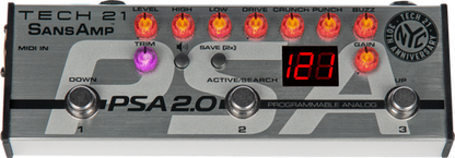 Tech 21 SansAmp PSA 2.0 Programmable Guitar Pre-amp Pedal