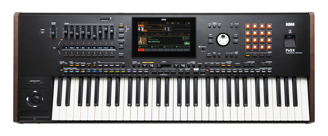 Korg PA5X 61-Key arranger workstation keyboard