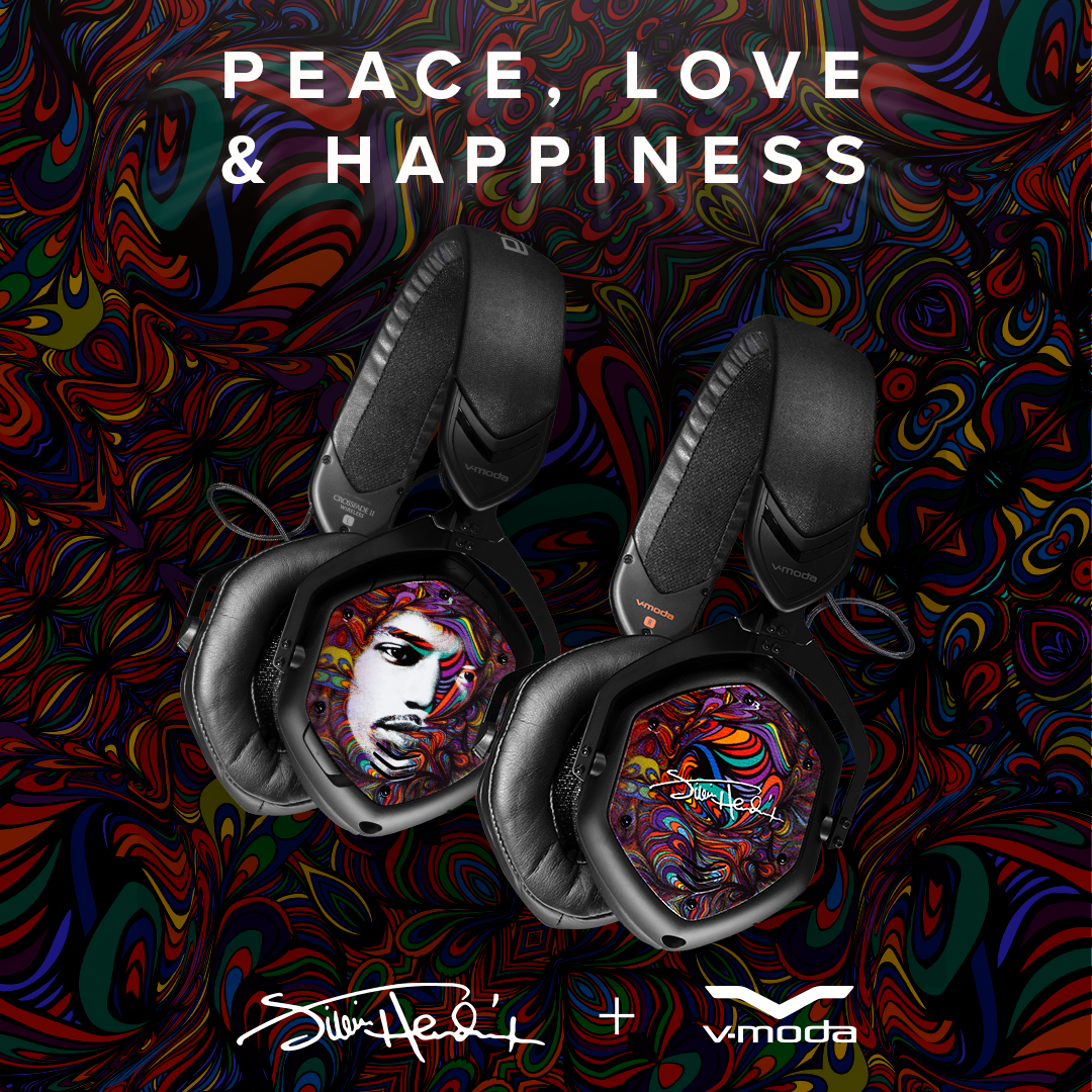 V-Moda X Artist Series Crossfade 2 Wireless Headphones Jimi Hendrix Limited Edition