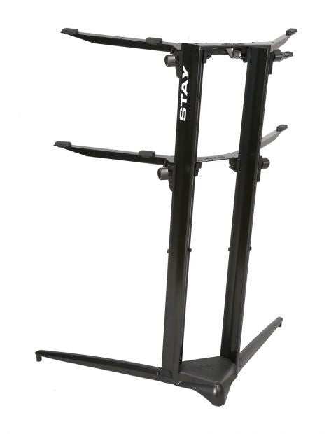 Stay standing piano stand black double tier Stay85