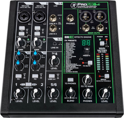 Mackie ProFX6v3 6-channel Mixer with USB and Effects