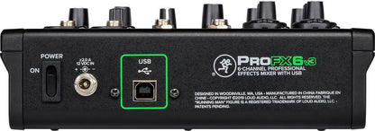 Mackie ProFX6v3 6-channel Mixer with USB and Effects
