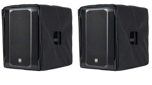 2 RCF SUB-708AS-MK2 Active 18" Powered Subwoofers with covers Open Box