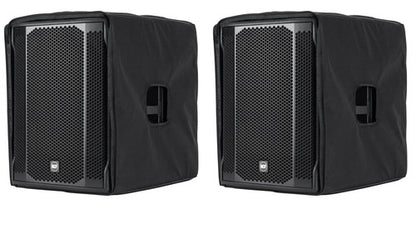2 RCF SUB-708AS-MK2 Active 18" Powered Subwoofers with covers Open Box