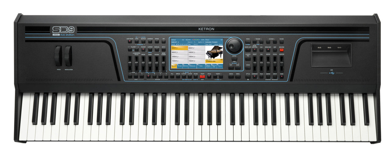 Ketron SD9 Pro Elite 76 key arranger workstation