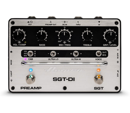 Ampeg SGT-DI Bass Preamp Pedal and DI