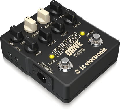 TC Electronic SpectraDrive Bass Preamp Drive Pedal Built-In TubeDrive SpectraComp
