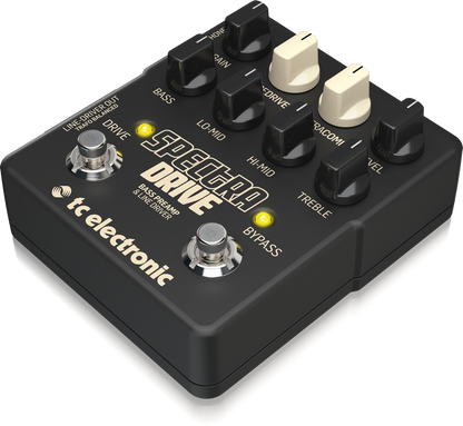 TC Electronic SpectraDrive Bass Preamp Drive Pedal Built-In TubeDrive SpectraComp