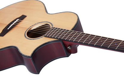 Schecter Orleans Stage Acoustic Electric Guitar 3711 Natural with case