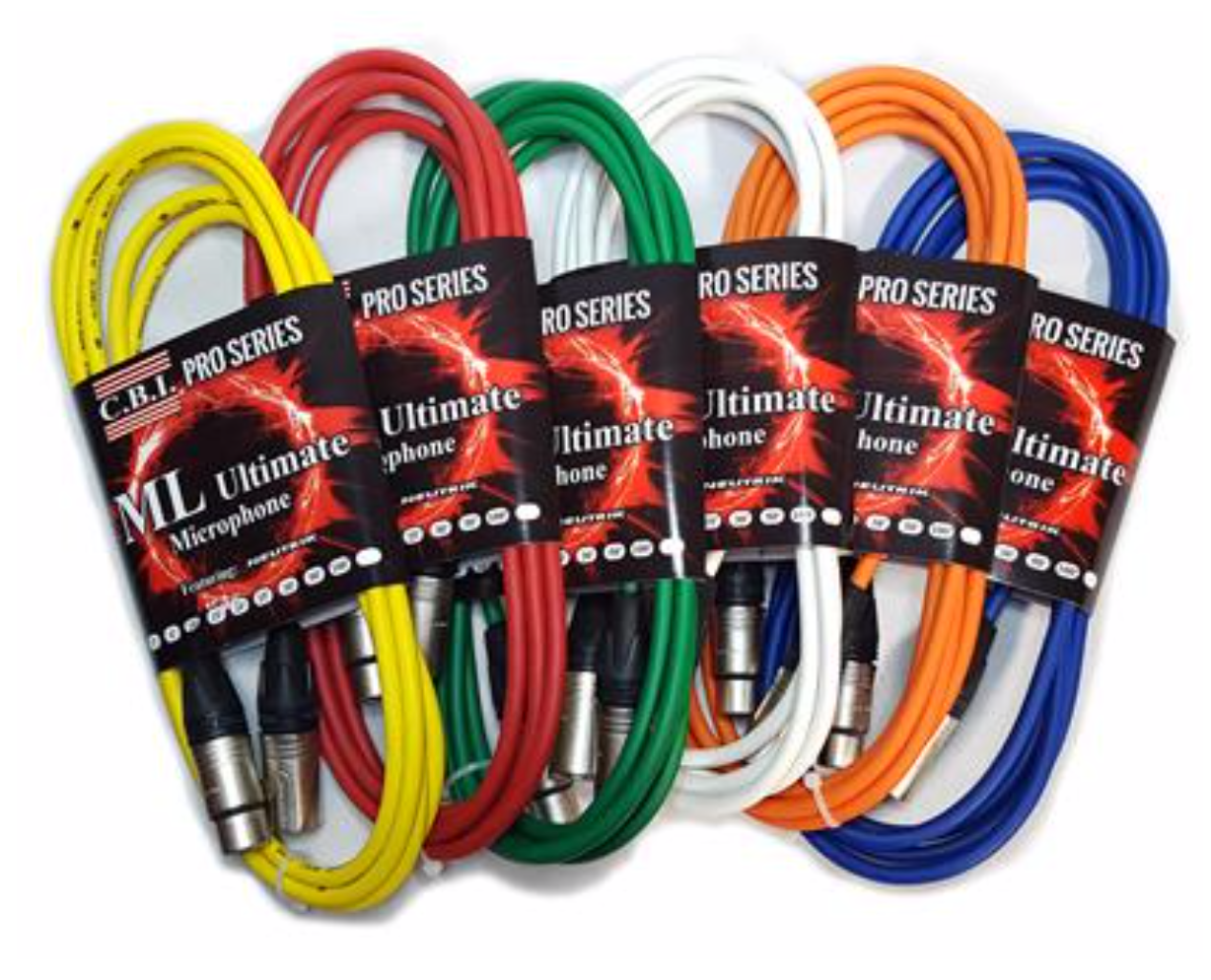 C.B.I. MLU-20 Ultimate 20ga wire Braided Shield Neutrik XLR MIC cable