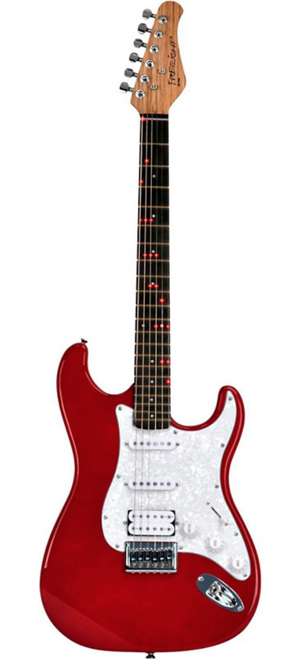 Fretlight FG-621RD red wireless learning electric guitar system Katana Fret service