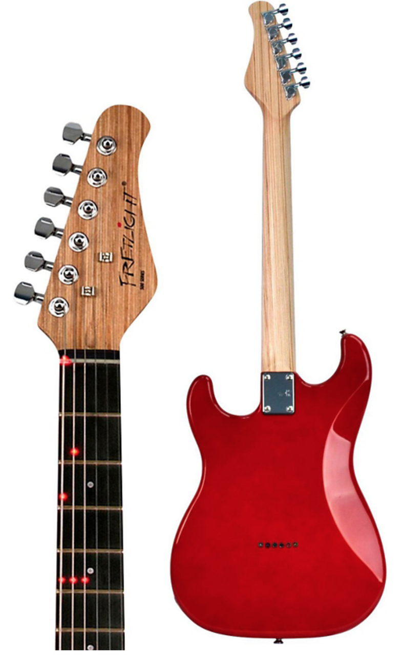 Fretlight FG-621RD red wireless learning electric guitar system Katana Fret service