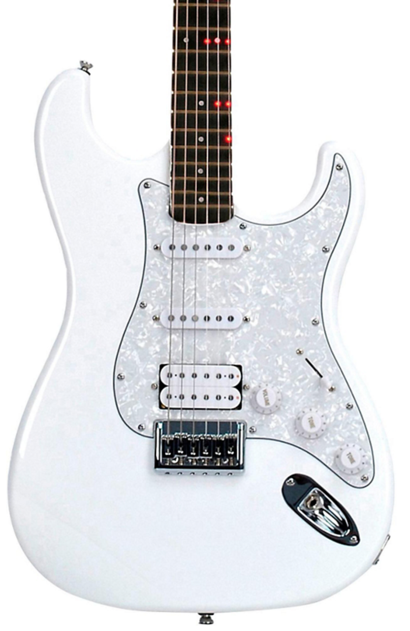 Fretlight FG-621WH White wireless learning electric guitar system Katana Fret service