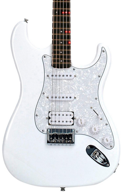 Fretlight FG-621WH White wireless learning electric guitar system Katana Fret service