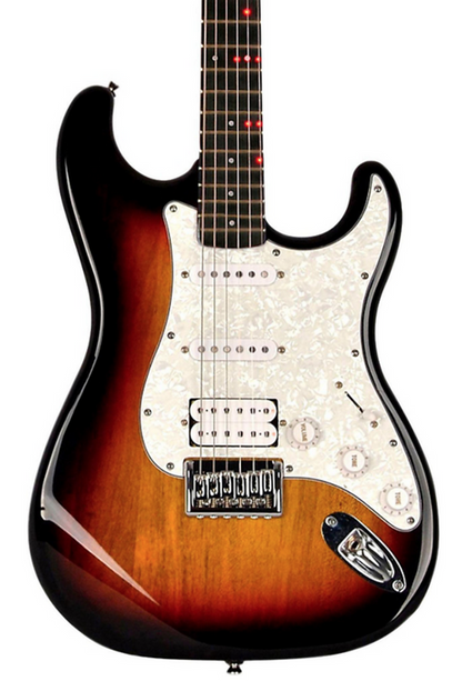 Fretlight FG-621SB SunBurst wireless learning electric guitar system Katana Fret service