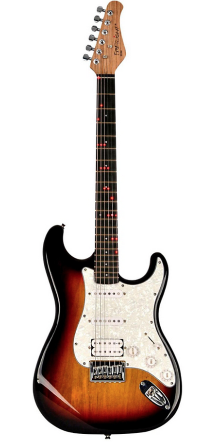 Fretlight FG-621SB SunBurst wireless learning electric guitar system Katana Fret service
