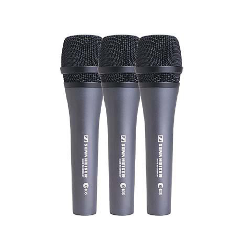 Sennheiser e 835 3-pack Live performance microphones