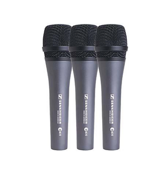 Sennheiser e 835 3-pack Live performance microphones