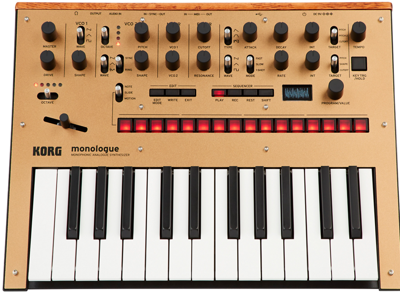 Korg monologue Analog Synthesizer Gold
