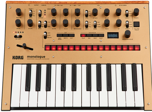 Korg monologue Analog Synthesizer Gold