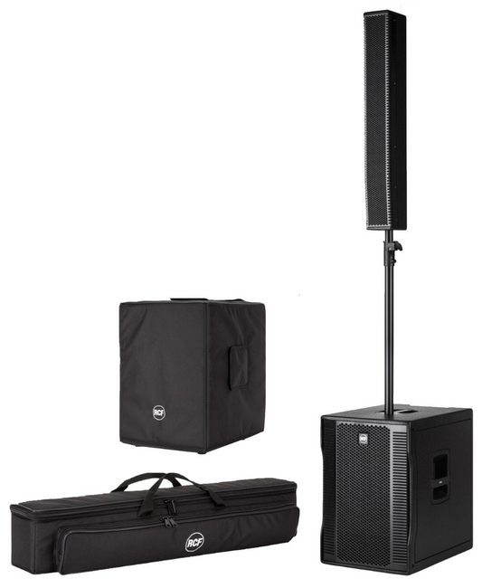 RCF Evox 12 Active Portable PA speaker system with Covers