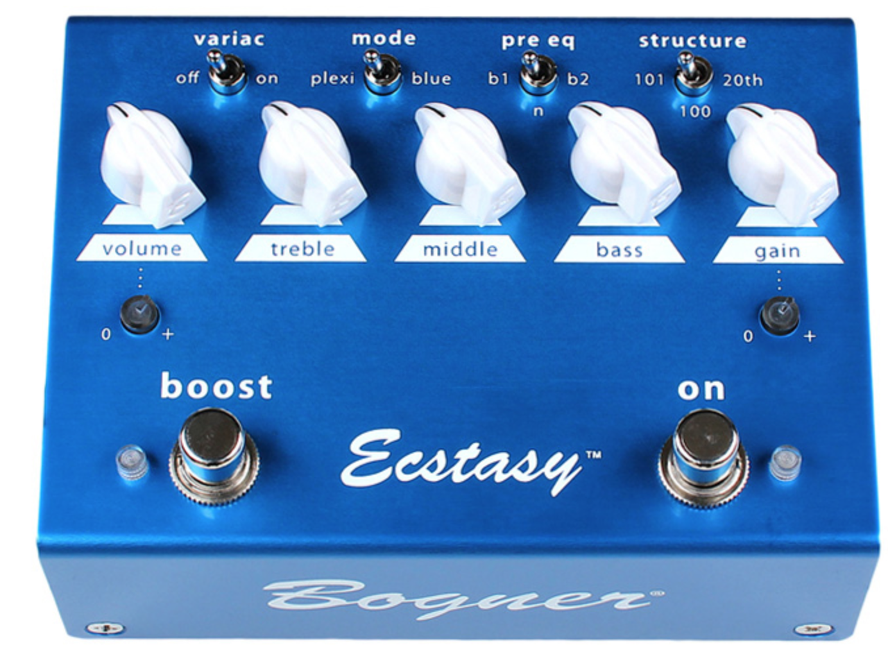 Bogner Ecstasy Blue Distortion Boost guitar pedal
