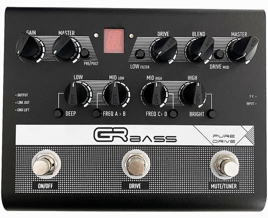 GR Bass Pure Drive Pedal Preamplifier Limited Black Edition