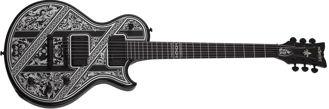 Schecter Solo-II Pryzm Palladium Gloss Black Guitar