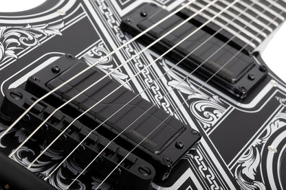 Schecter Solo-II Pryzm Palladium Gloss Black Guitar open box
